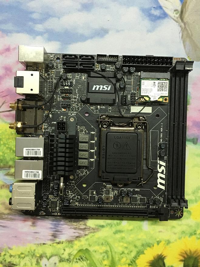 MSI Z97I AC LGA 1150 Intel Z97 HDMI SATA 6Gb/s USB 3.0 Mini ITX